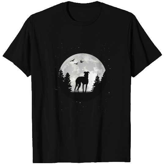 Greyhound Moon British Owner T Shirts