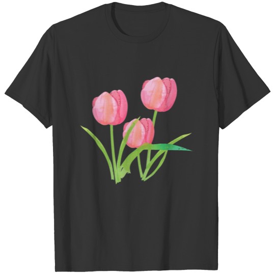 yellow red Tulip presents T Shirts