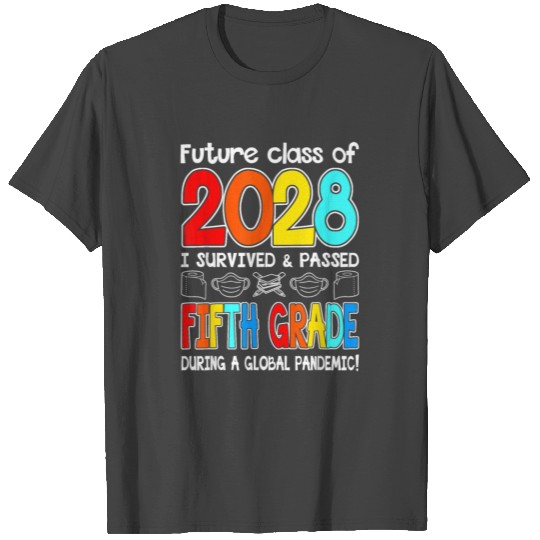 Future Class Of 2028 Fifth 5th Grade Team T Shirts