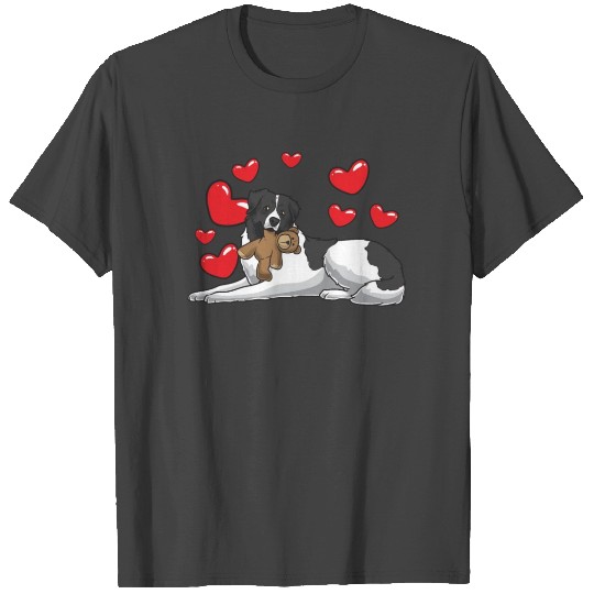 Tornjak Dog With Stuffed Animal And Hearts T Shirts