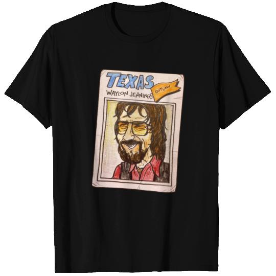 waylon jennings poster T Shirts