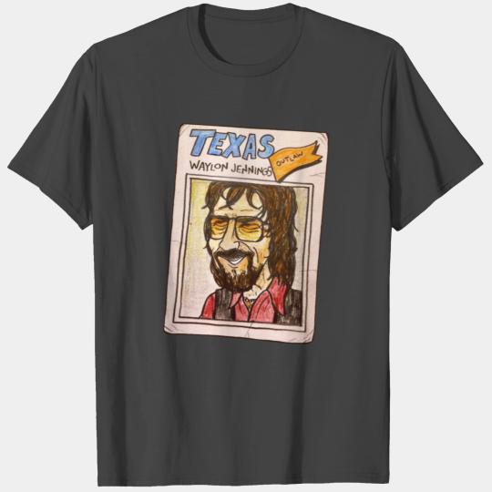 waylon jennings poster T Shirts