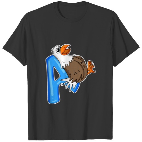 Eagle with Letter A T-shirt