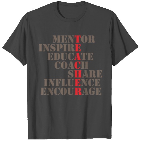 Mentor school teacher professor gift student T Shirts