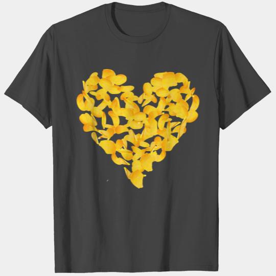 with a lot of love a heart made of potato chips T Shirts