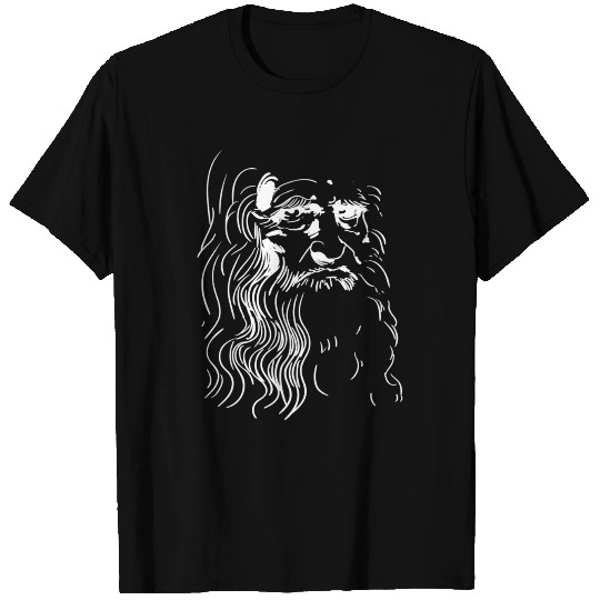 Leonardo da Vinci Portrait Profile Italy Painter T Shirts