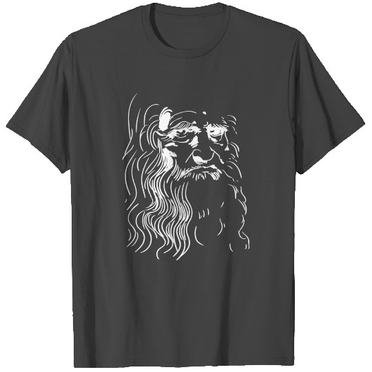 Leonardo da Vinci Portrait Profile Italy Painter T Shirts