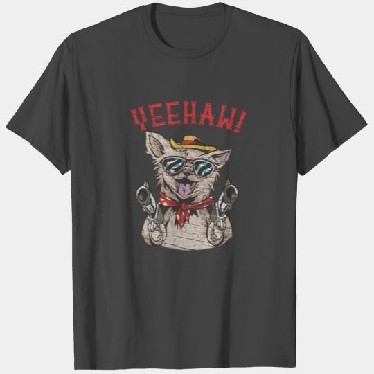 Yeehaw Western Cowboy Chihuahua Outlaw T Shirts