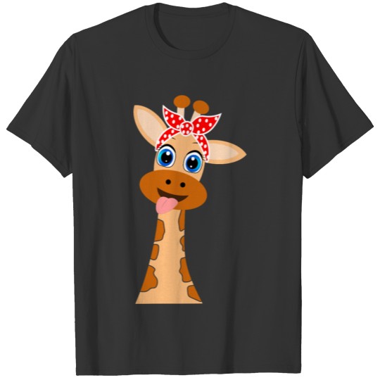 Cute Giraffe Head Gift for Baby Boy Adults T Shirts