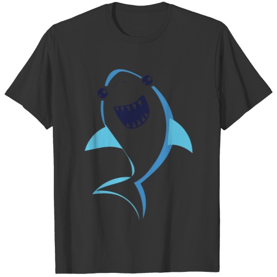 Cute Shark Little Shark Blue Shark T Shirts
