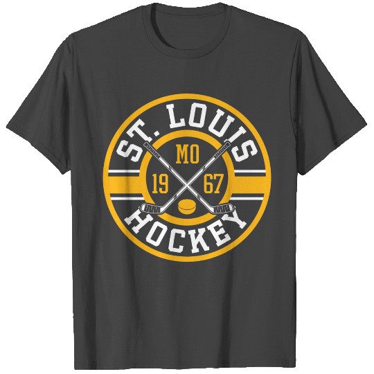 St Louis Missouri Mo Vintage Ice Hockey Sticks Stl T Shirts
