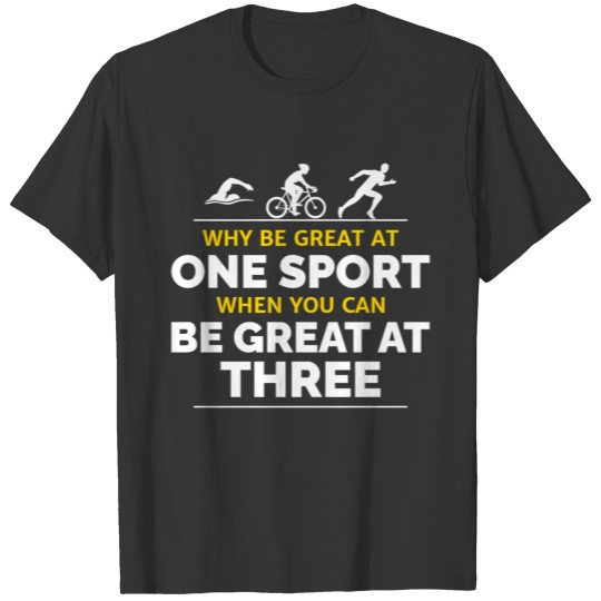 Swim Bike Run Triathlon Triathlete Athletics Funny T-shirt