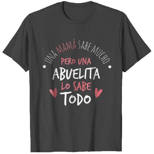 Abuelita Sabe Todo Dia de la Madre Regalo T Shirts
