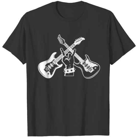 Guitar gift rock music concert band T-shirt