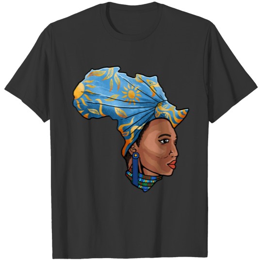 Africa Map Mama Mother Land Melanin Afrocentric T T-shirt