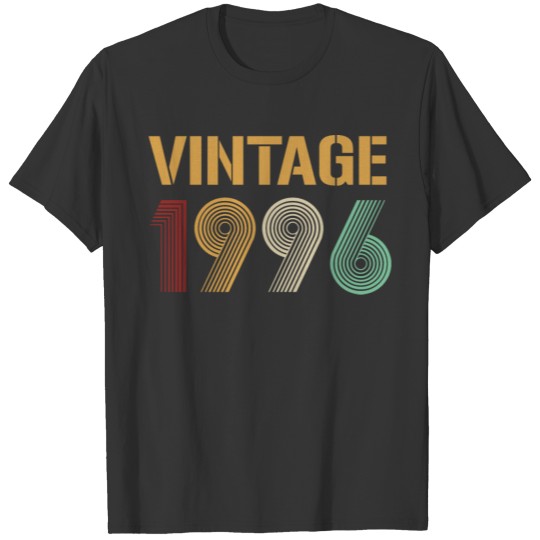 Beautiful Vintage 1996 Birthday Design T-shirt