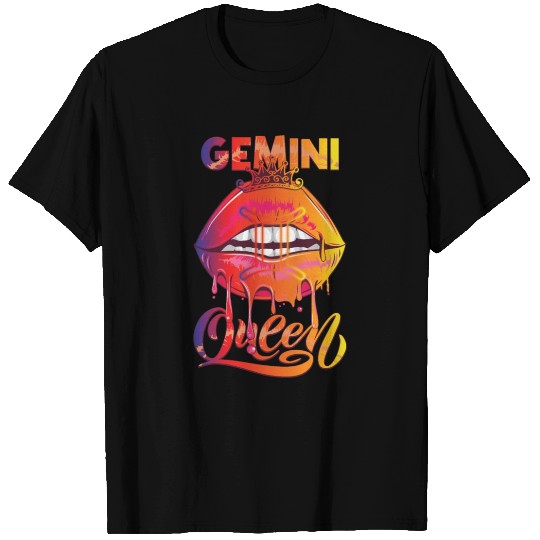 Gemini Queen Gradient Color Zodiac T Shirts