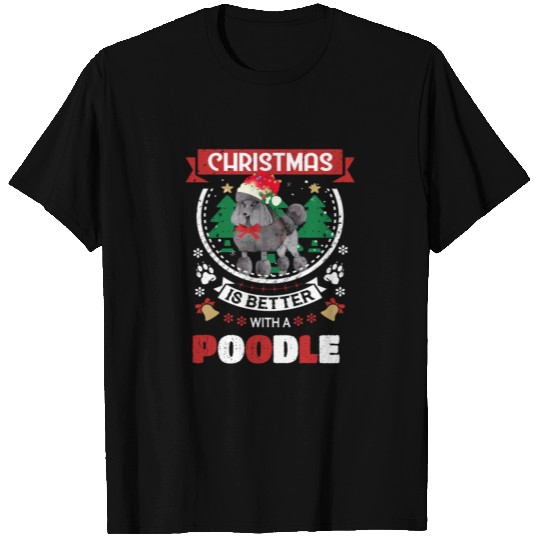 Christmas Is Better With A Poodle Christmas TreeGi T Shirts