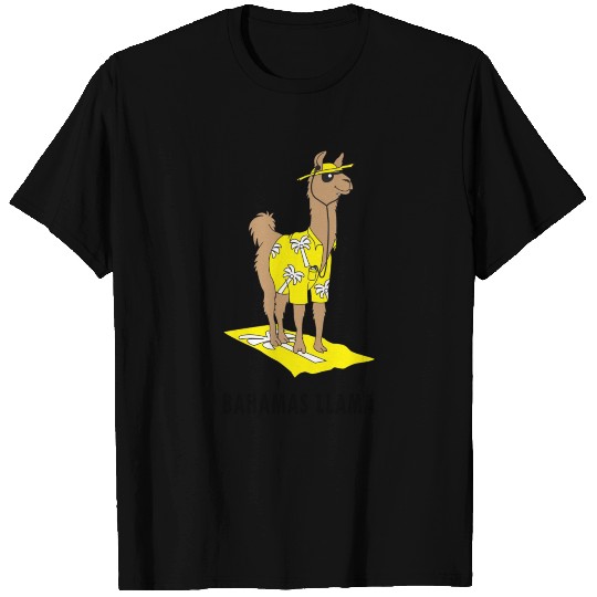 Bahamas Llama Funny T Shirts