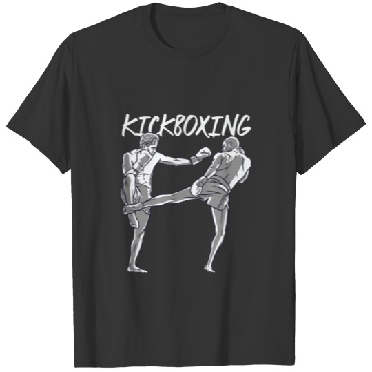 Kickboxing martial arts combat sports two fighters T-shirt