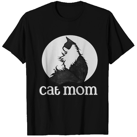 Cat Mom Tuxedo cat artwork I love my tuxedo cat T Shirts