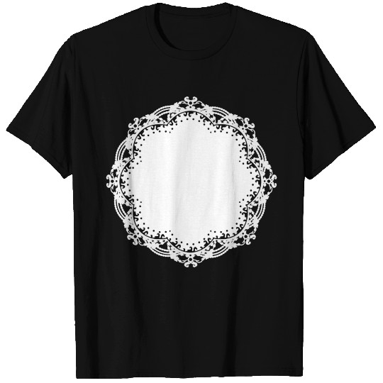 snow-white cake lace as a frame and decoration T Shirts