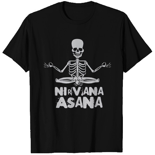 nirvana Asana t yoga skeleton T T Shirts