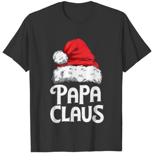 Papa Claus Christmas Dad Santa Family Matching T-shirt