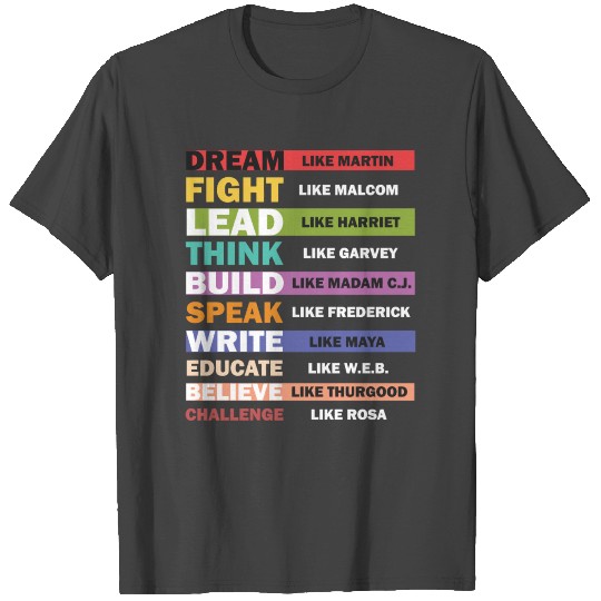 Black Lives Matters Black Leaders Black History Mo T Shirts