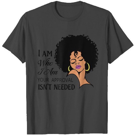 Black Queen Lady Curly Natural Afro African T Shirts