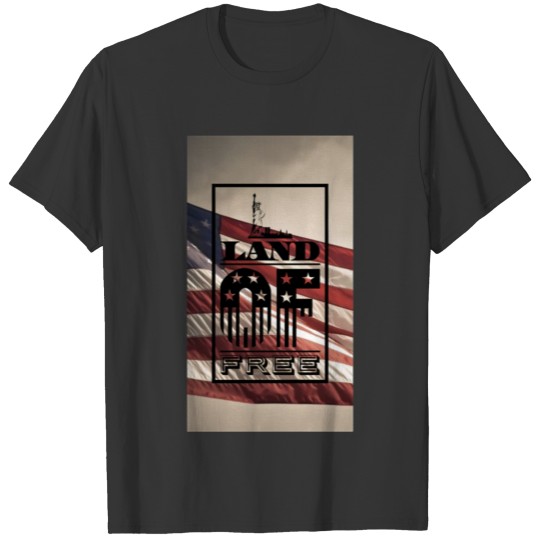 Old Flag USA Sticker T-shirt