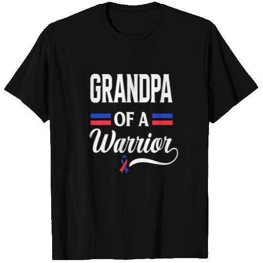 Grandpa Of Warrior Congenital Heart CHD Awareness T Shirts