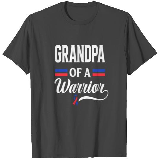 Grandpa Of Warrior Congenital Heart CHD Awareness T Shirts