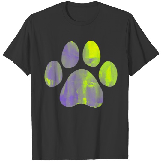 Dog Paw Print Abstract T Shirts