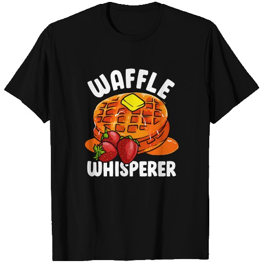 Funny Waffle Whisperer Waffles Pancake Stack T Shirts
