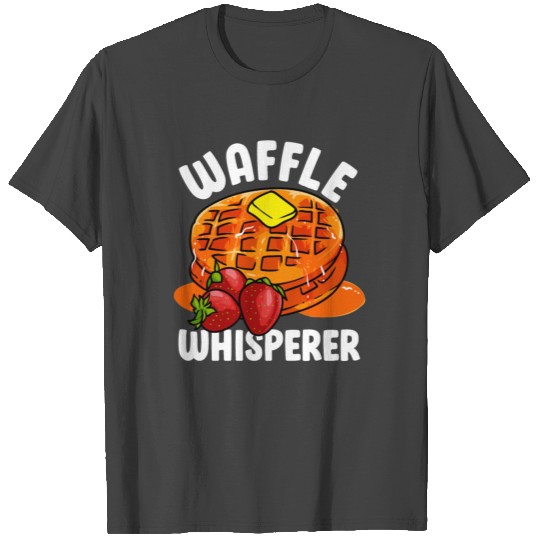 Funny Waffle Whisperer Waffles Pancake Stack T Shirts