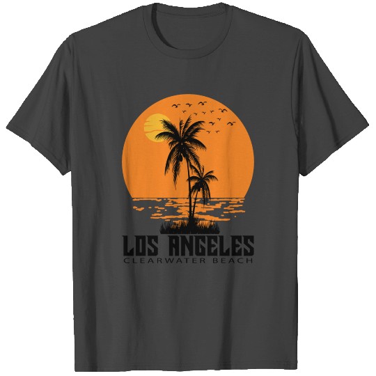 Los Angeles Clearwater Beach Design T Shirts