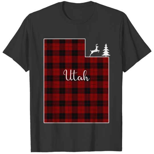 Cute Christmas Gift For Mom Red Plaid Deer Tree Ut T Shirts