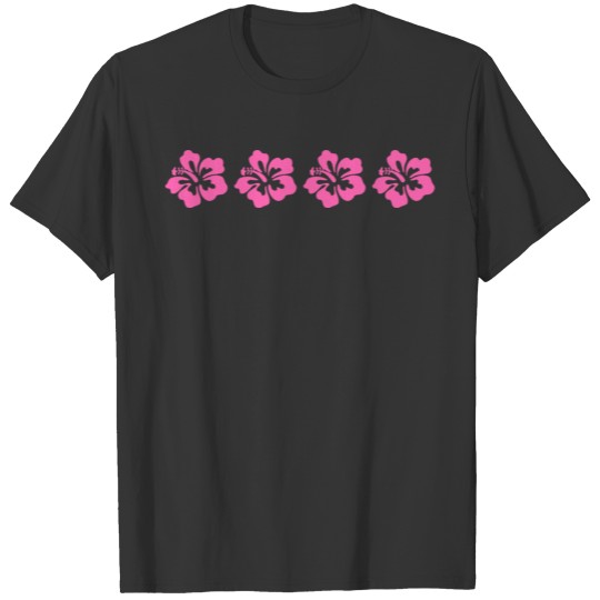 Awesome Hawaiian Pink Hibiscus Flowers Rose Mallow T Shirts