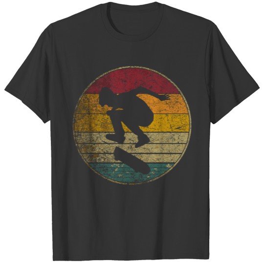 Skateboard Skater Skating Vintage Distressed Retro T-shirt