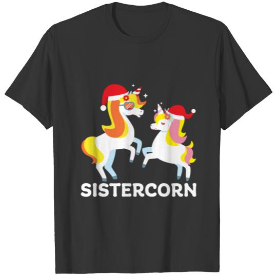 Sister-Corn Unicorn Matching Family Pajama Pj Chri T Shirts
