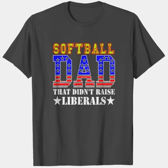 Softball Dad Republican Dad Father's Day Gift T Shirts