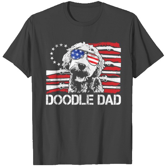 Best Doodle Dad Ever Funny Goldendoodle Dog Gift T Shirts