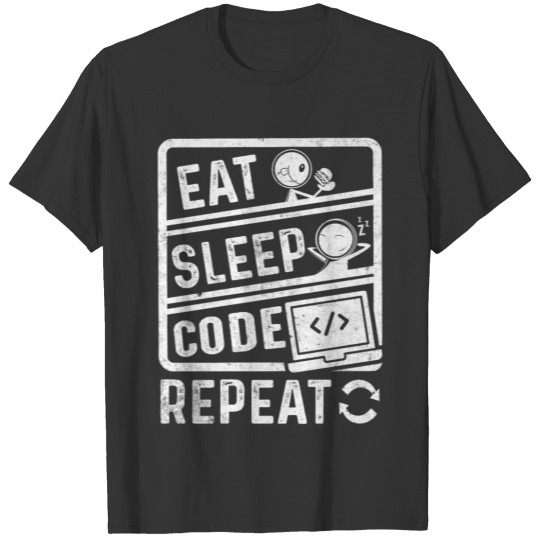 Eat Sleep Code Repeat T-shirt