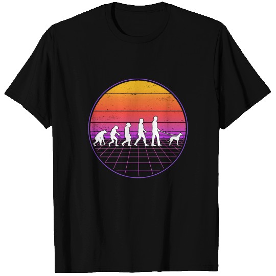 Italian Greyhound Evolution Vaporwave T Shirts