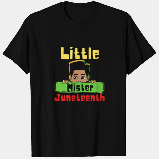 Black Boy Little Mister Juneteenth Son Toddler T Shirts