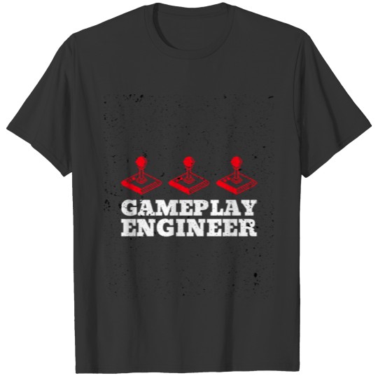 Gameplay Engineer - retro joystick graphic T-shirt