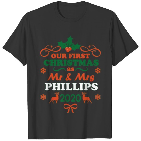 Phillips Family 2020 ChristmasGift Tee T-shirt