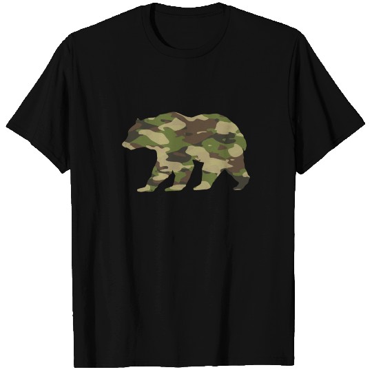 Bear Camouflage Bear Hunter T Shirts