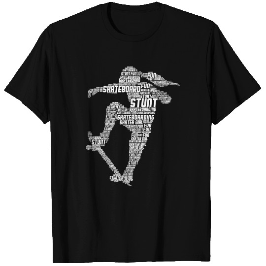 Skater girl skateboard stunt girl T Shirts